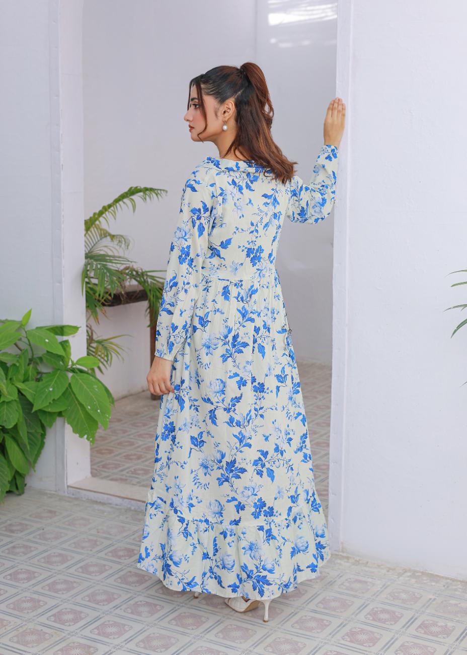 cambric frock 81024 Sapphire Mist