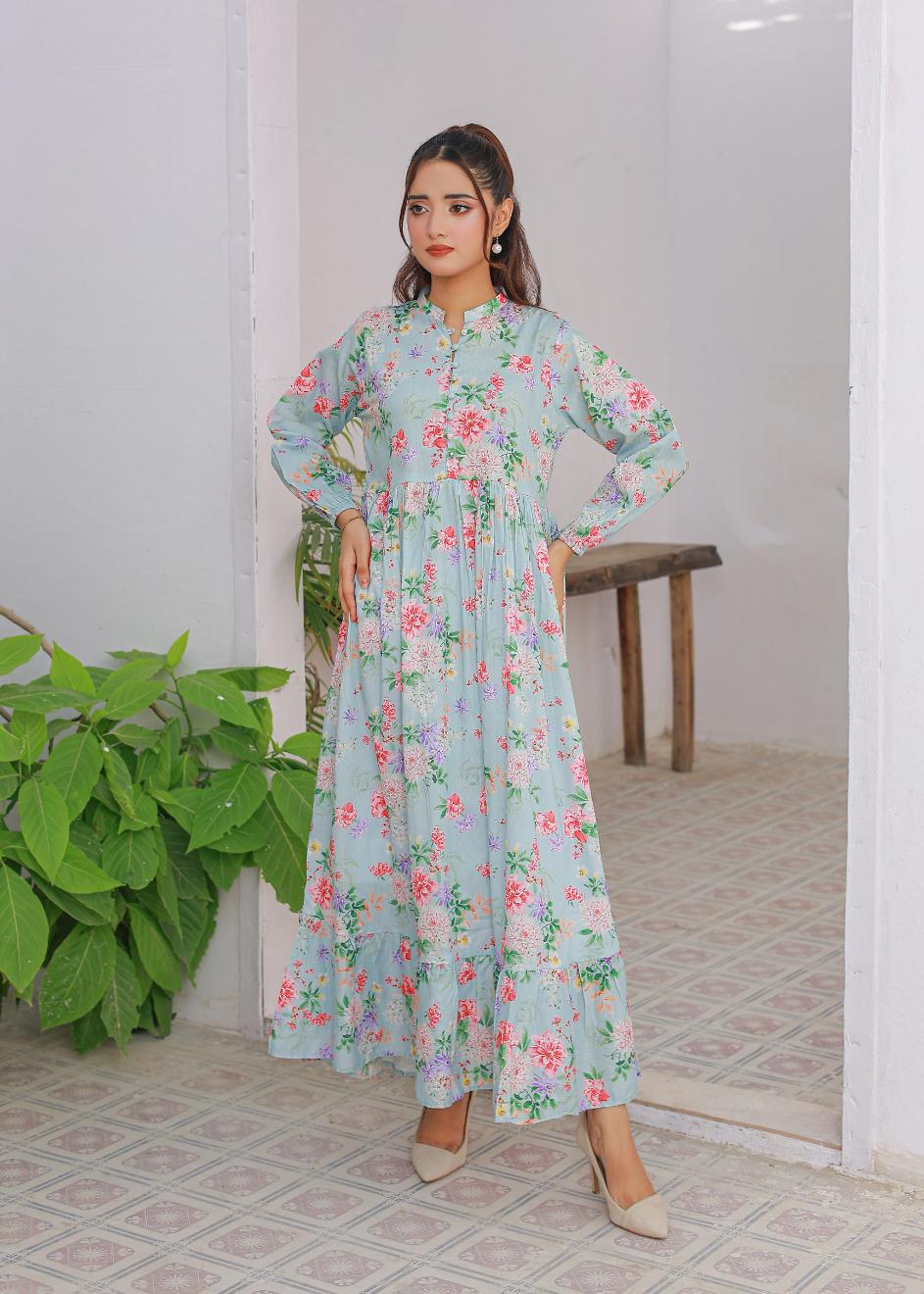 cambric frock 81025 Sky Glow