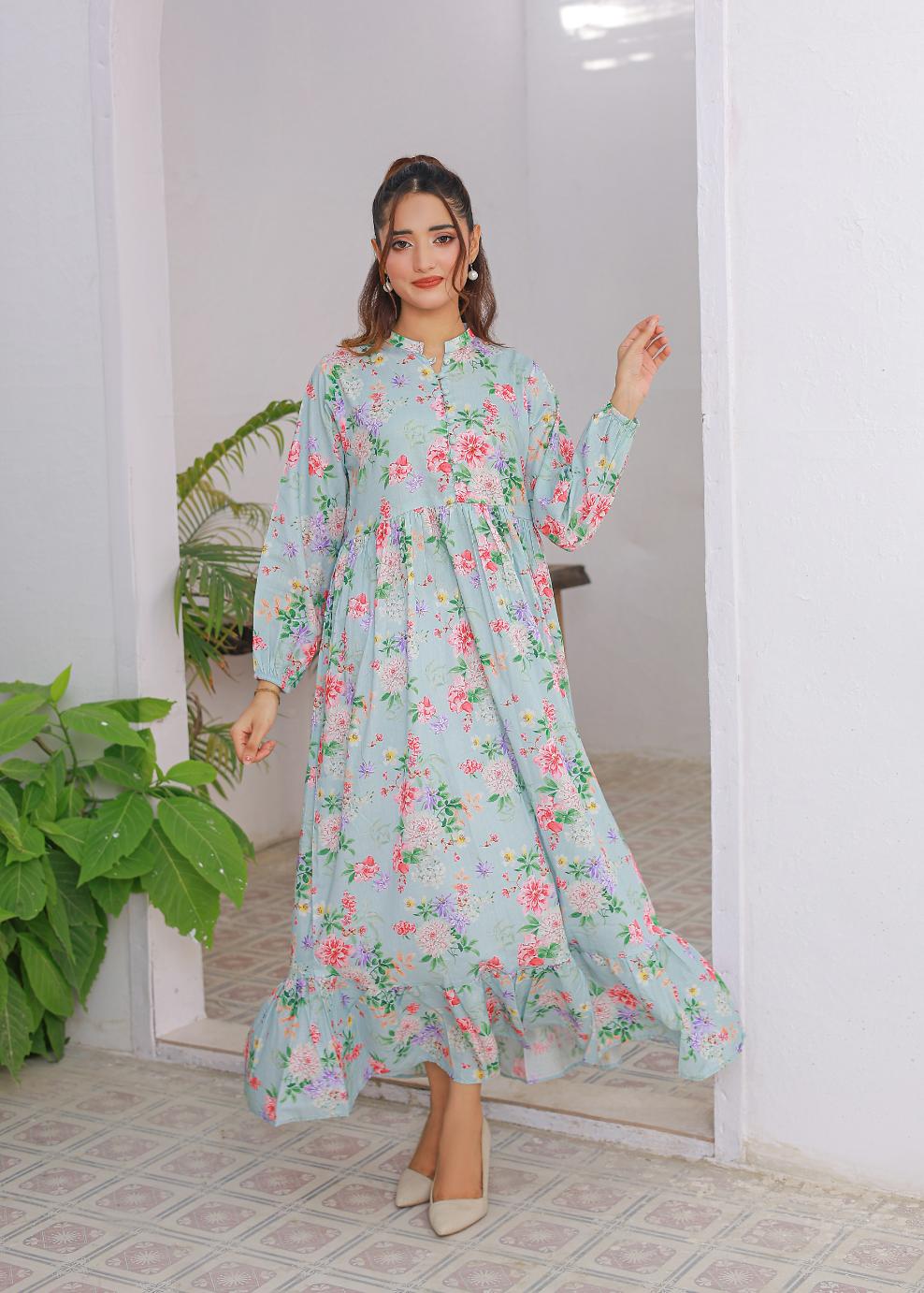 cambric frock 81025 Sky Glow