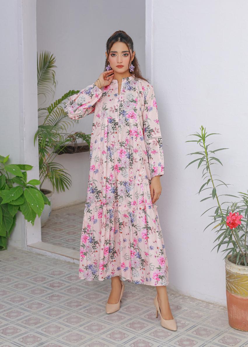 cambric frock 81022 Pink Aura