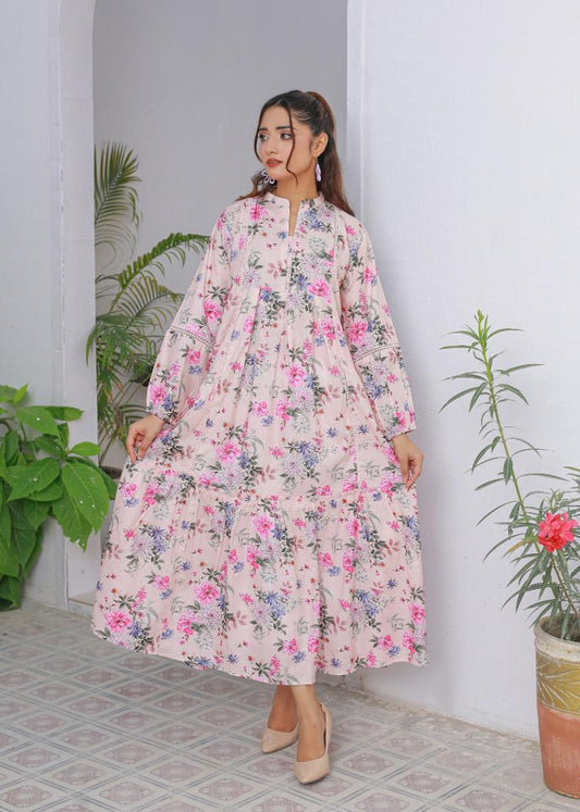 cotton frock 81022 Pink Aura