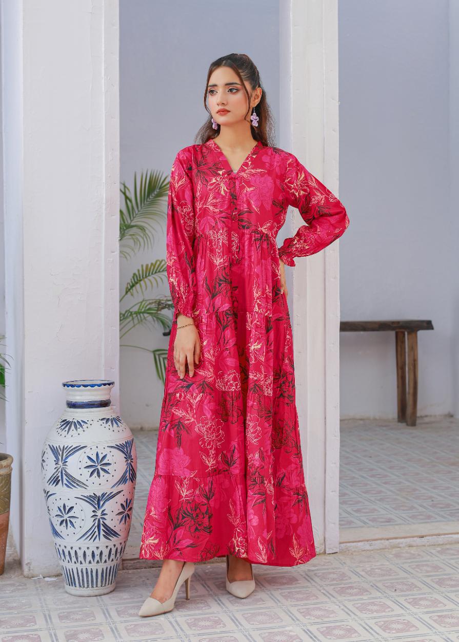 cambric frock 81023 Ruby Glow