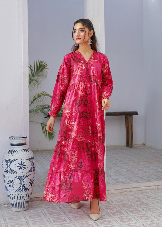 cambric frock 81023 Ruby Glow