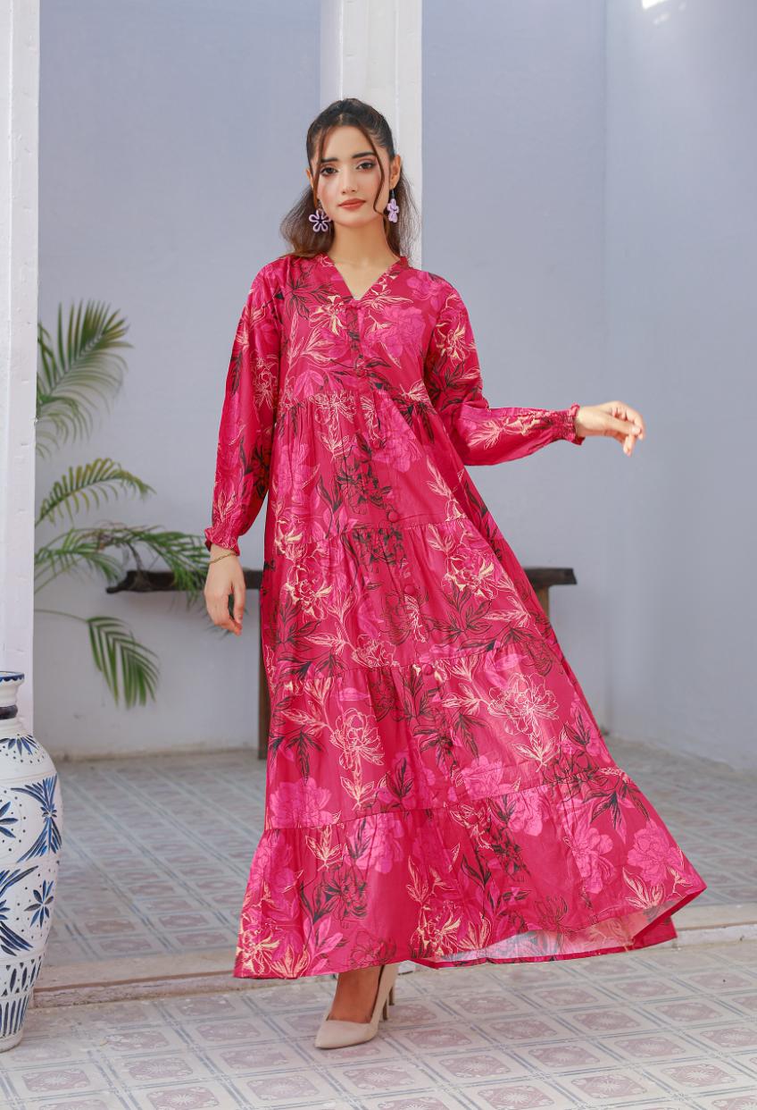 cambric frock 81023 Ruby Glow