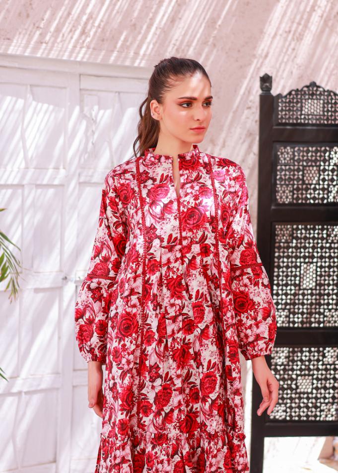 lawn frock 79367 offmaroon