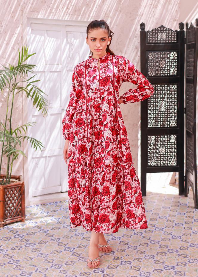 lawn frock 79367 offmaroon