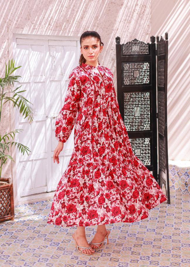 lawn frock 79367 offmaroon