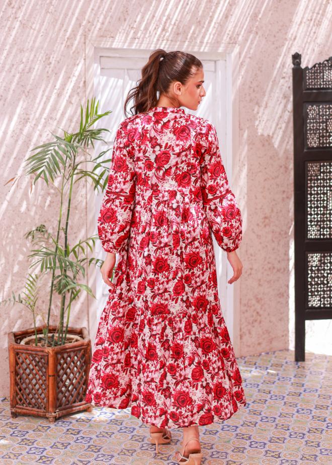 lawn frock 79367 offmaroon