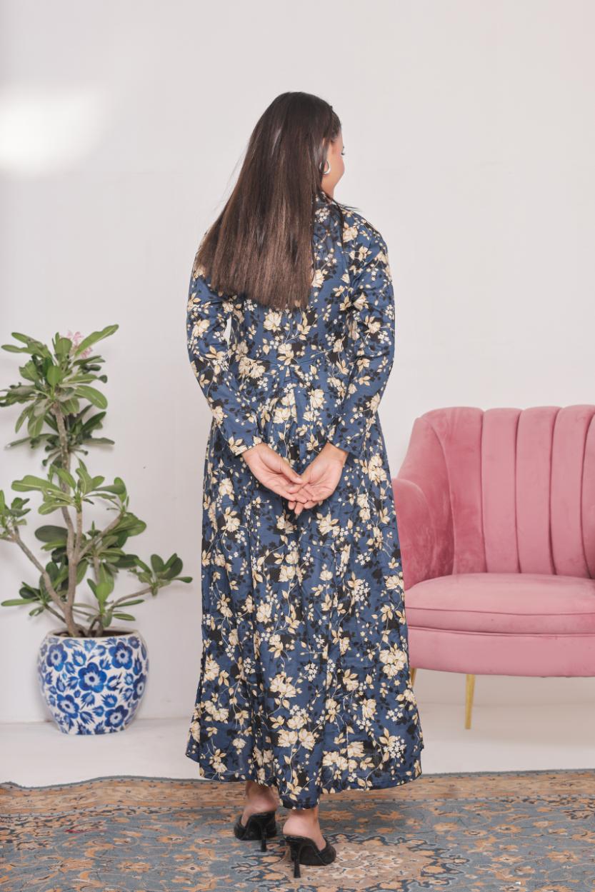 lawn frock 79732 BlueKali