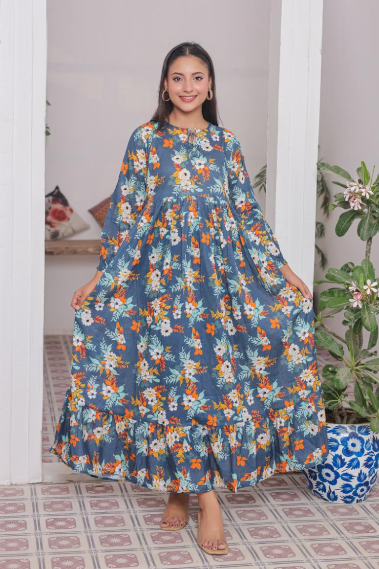lawn frock 79731 botanicBlue
