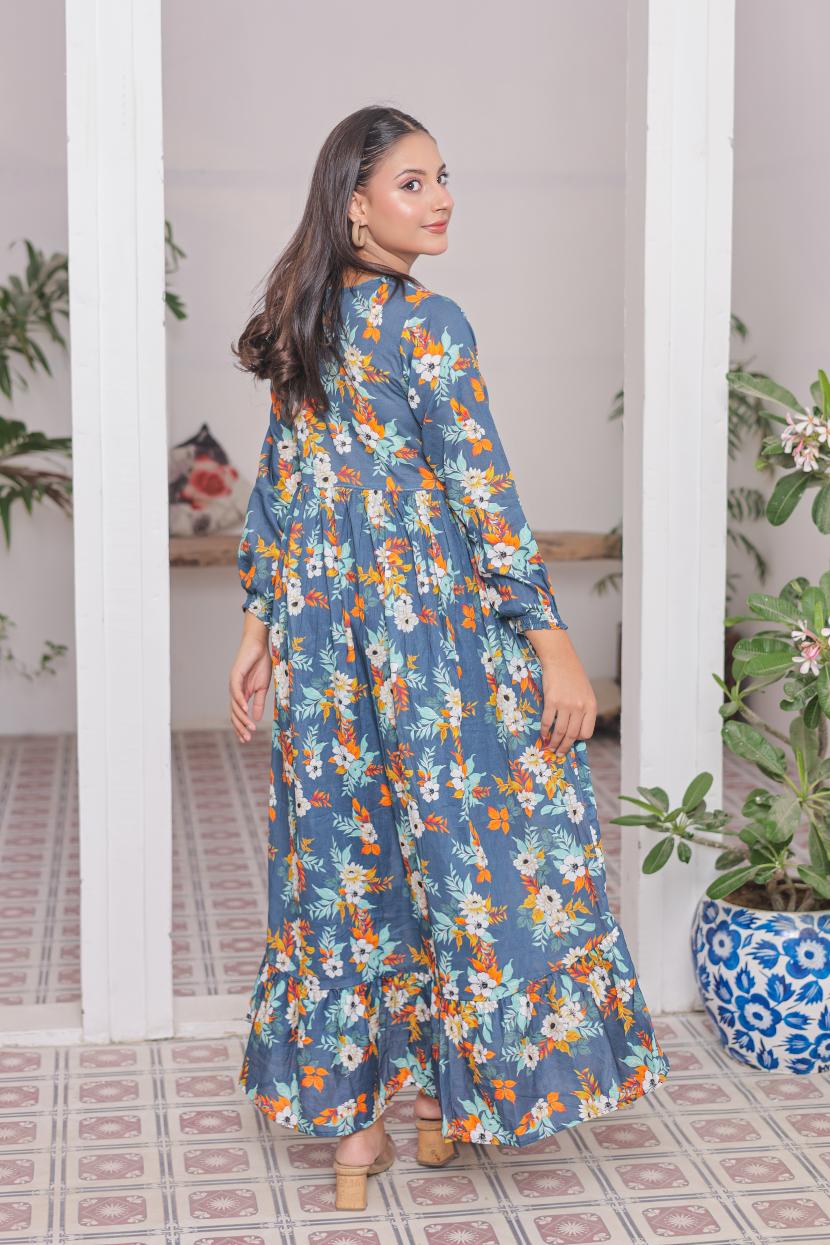 lawn frock 79731 botanicBlue