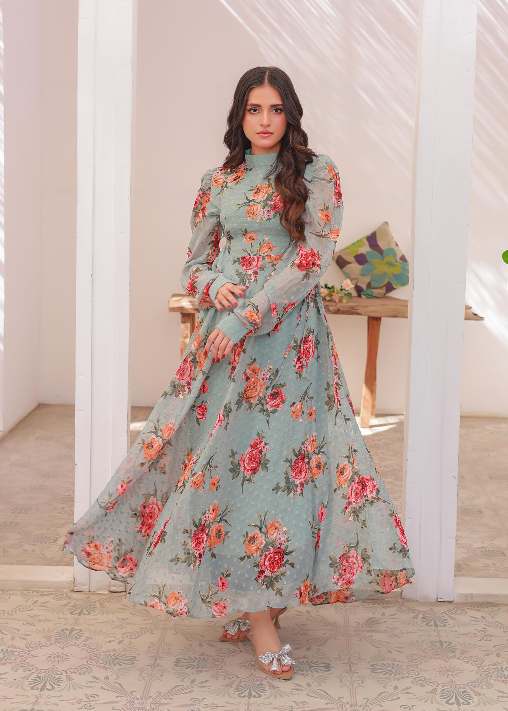 Chiffon maxi grey 10310 Kapraymart Chiffon maxi grey 10310 Kapraymart