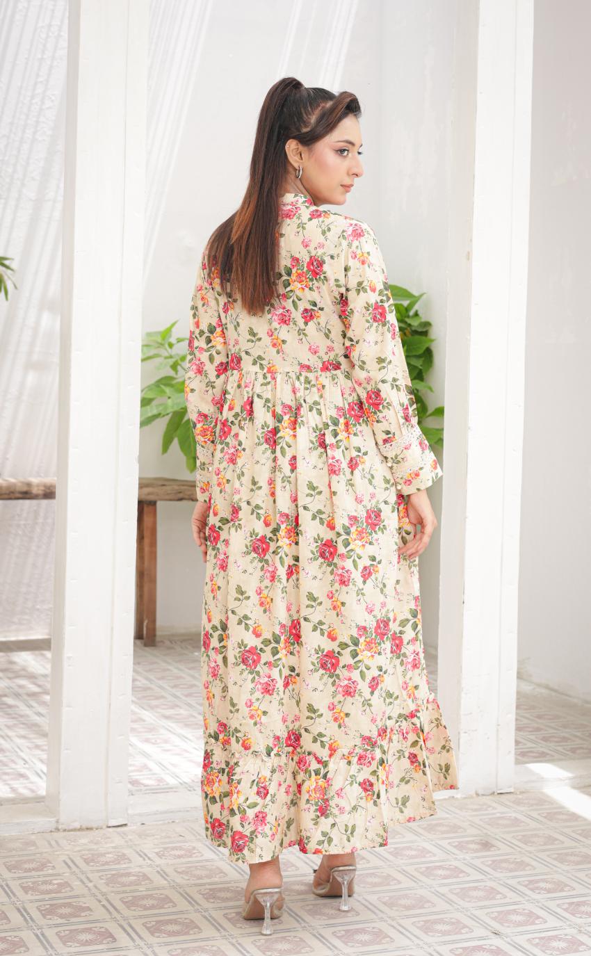 Linen frock 79753 Urban Olive