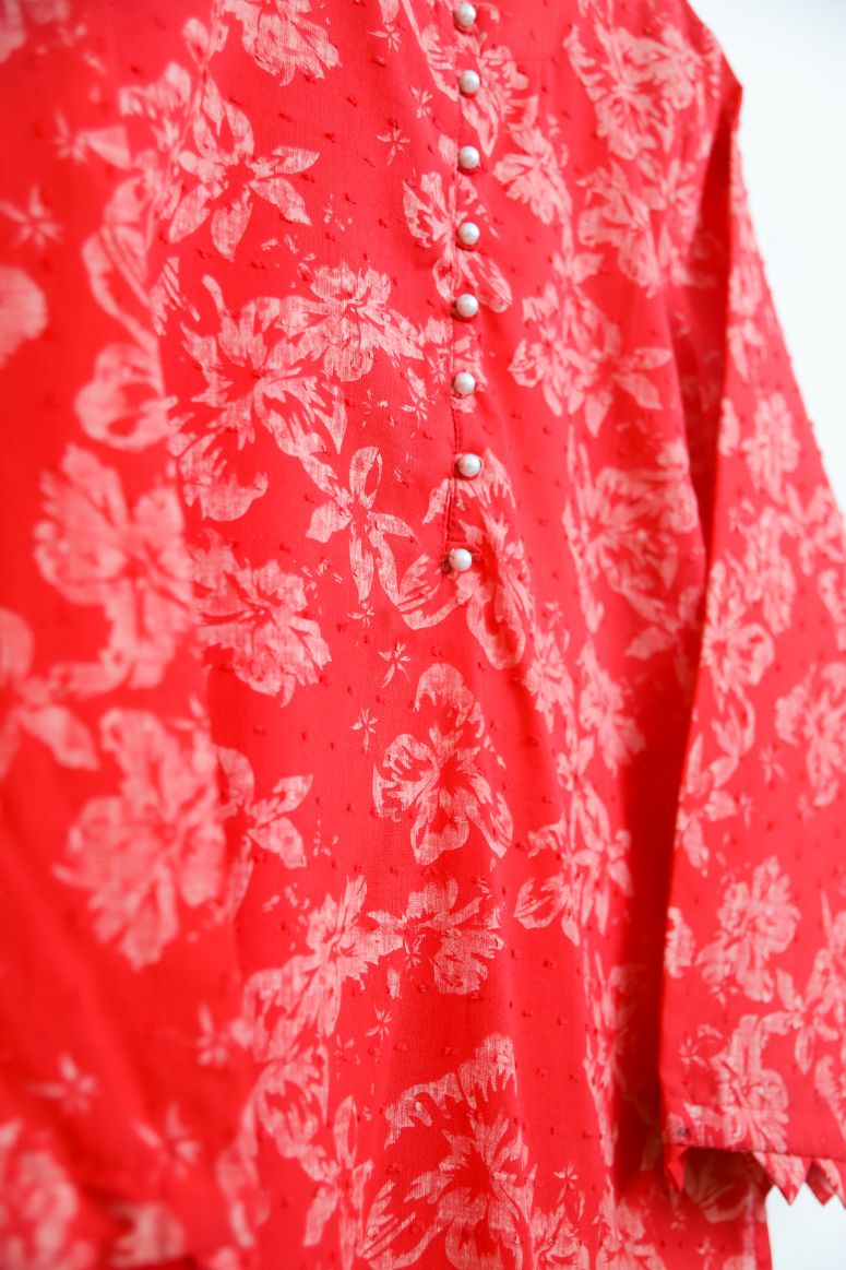 Lawn 2pc set- Red 78639