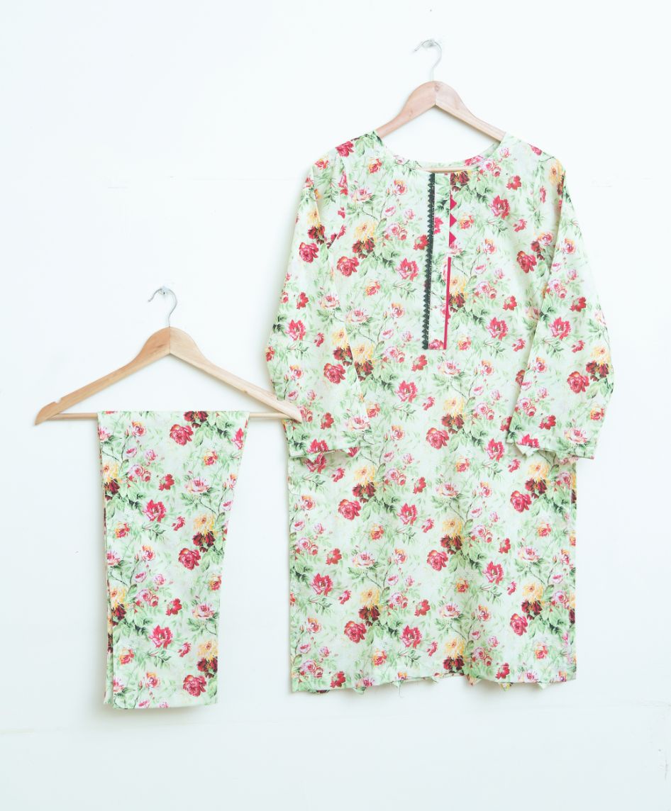 Lawn 2pc set- pistaRose 78650