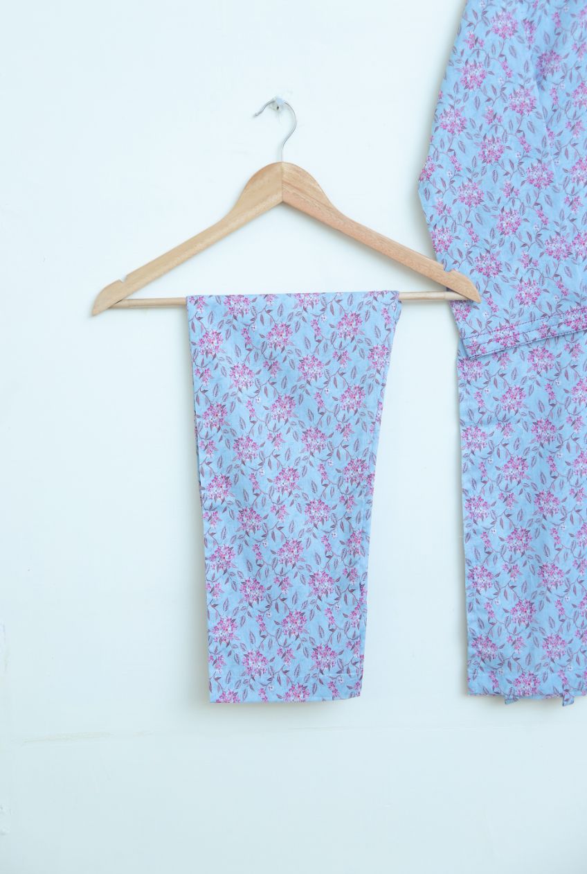 Lawn 2pc set- skyPink 78651