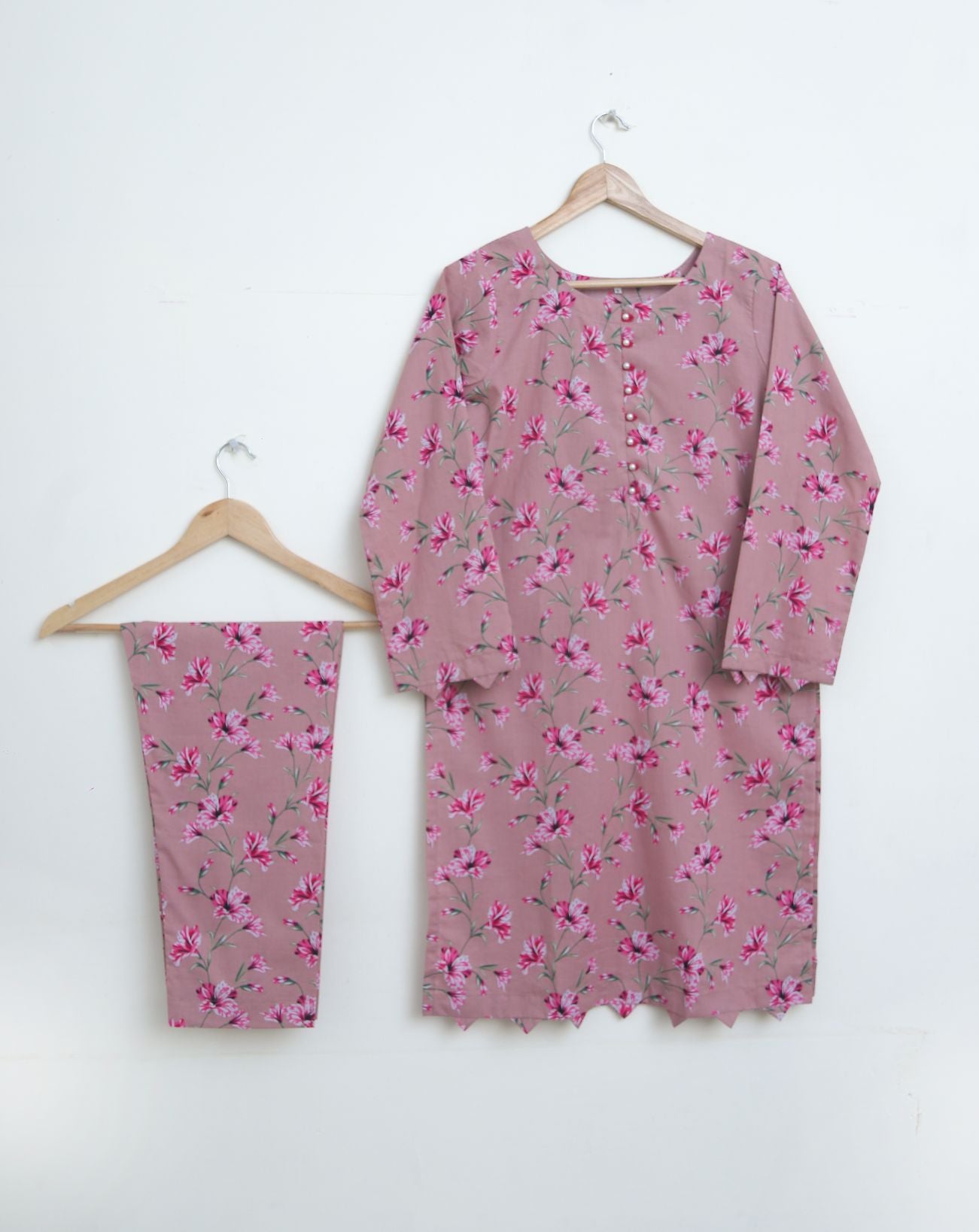 Lawn 2pc set- teaPink230