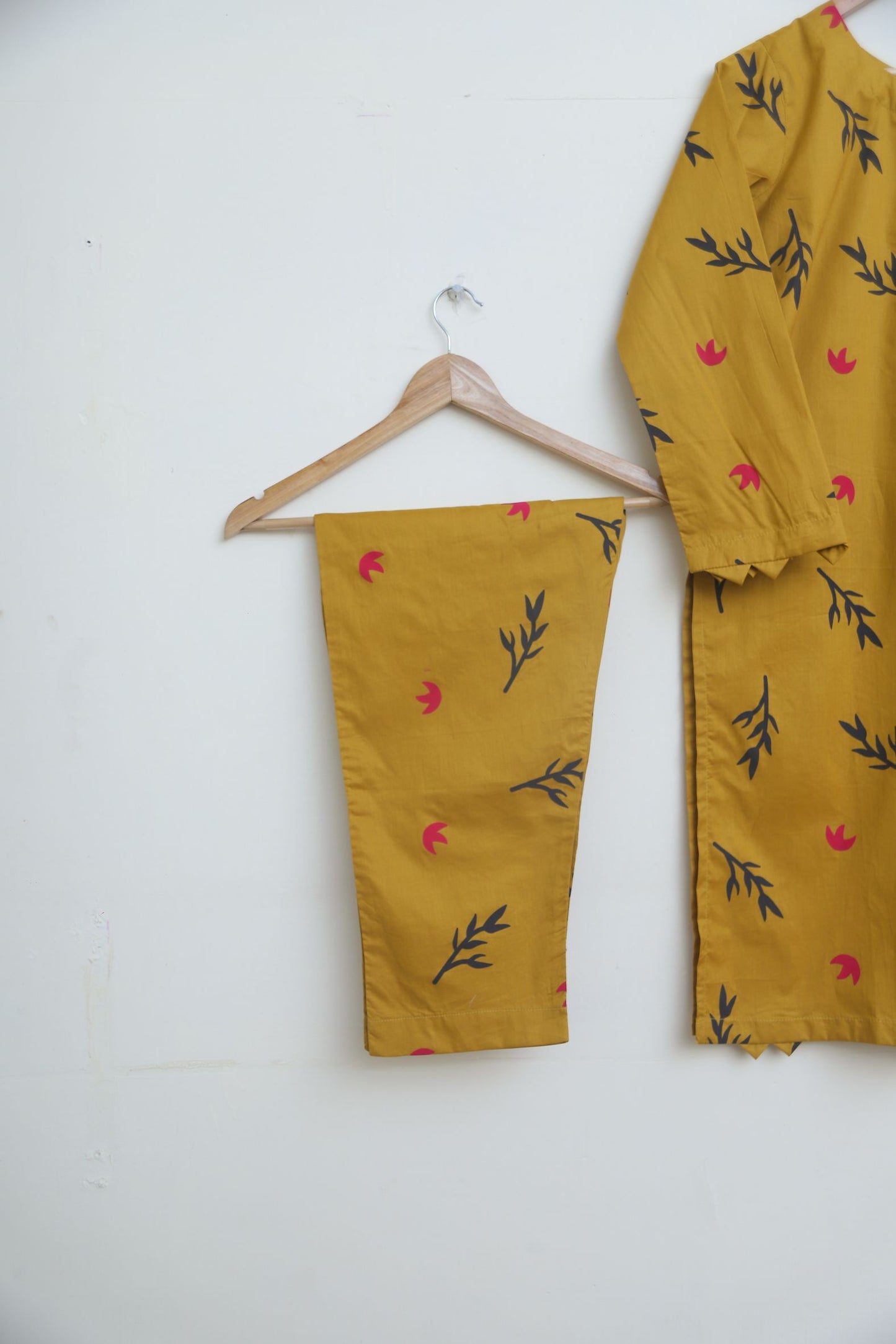 Cotton 2pc set- Mustard121