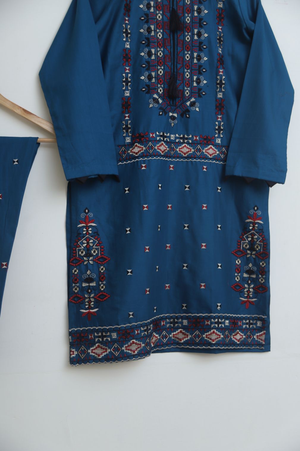 Cotton Emb 2pc torqBLue1925