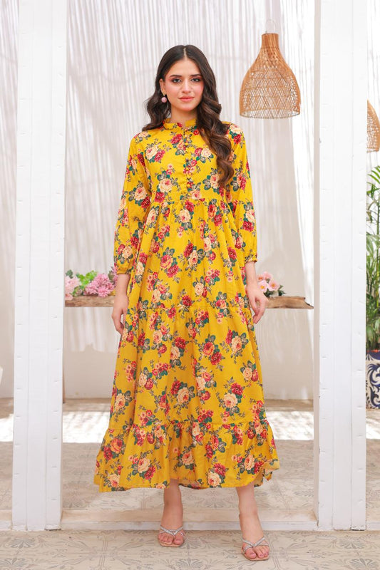 lawn frock 79710 mustardGr