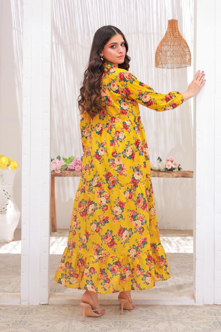 lawn frock 79710 mustardGr