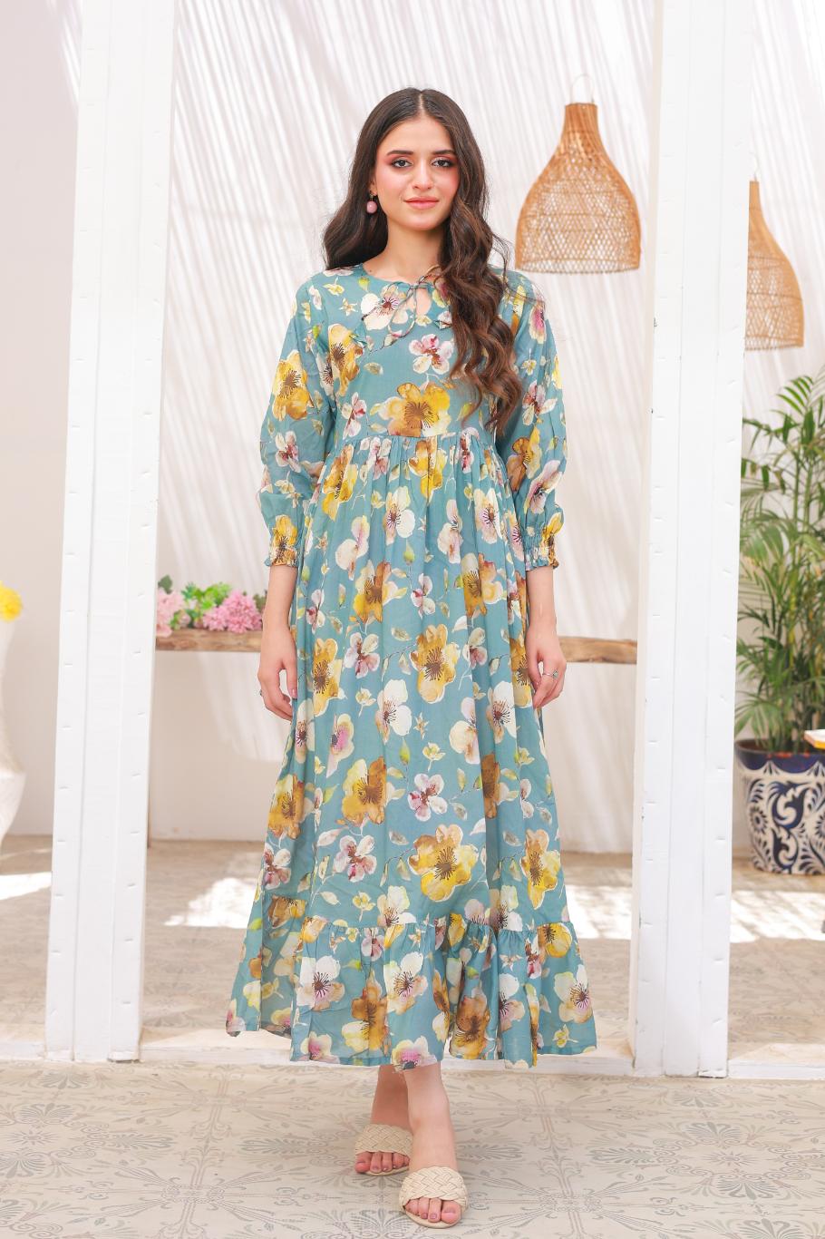 lawn frock 79718 BluFL
