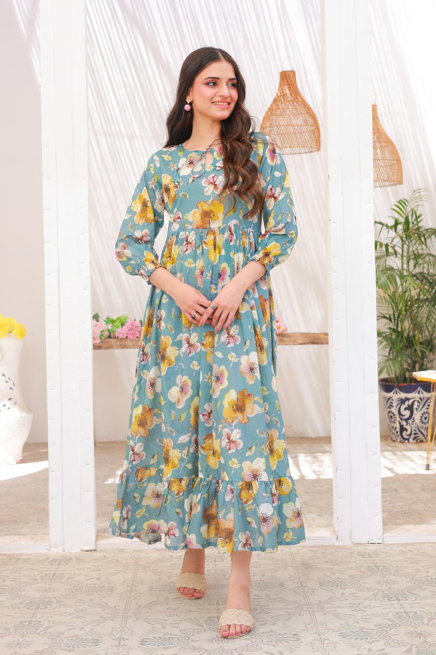 lawn frock 79718 BluFL