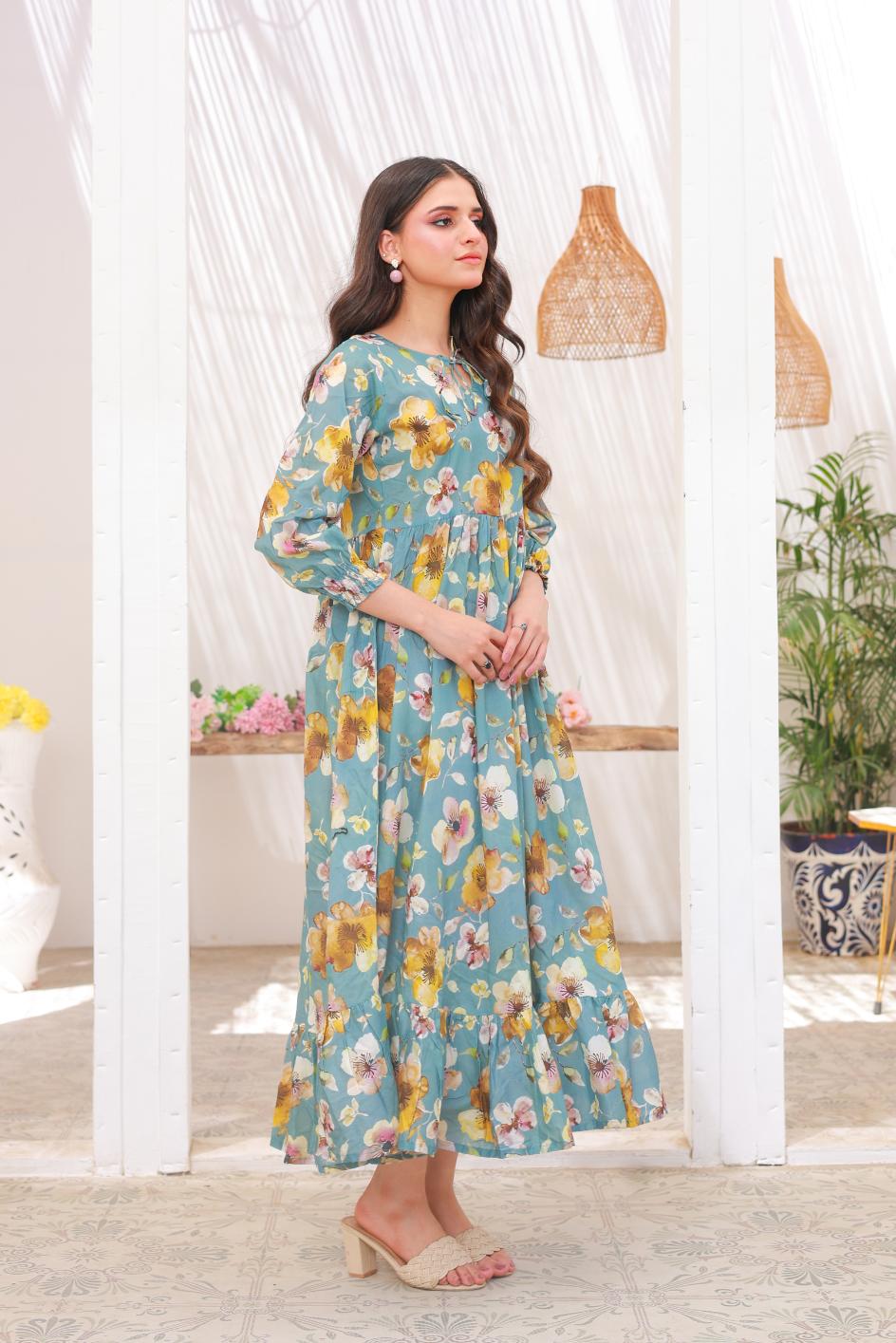 lawn frock 79718 BluFL