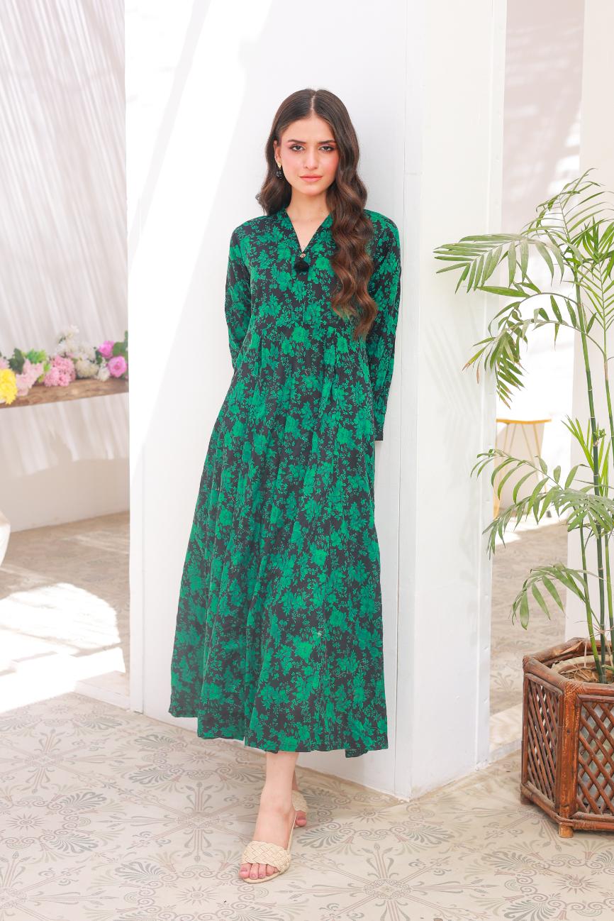 lawn frock 79719 GrBlack