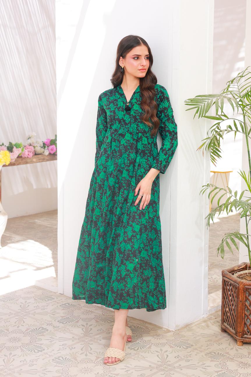 lawn frock 79719 GrBlack