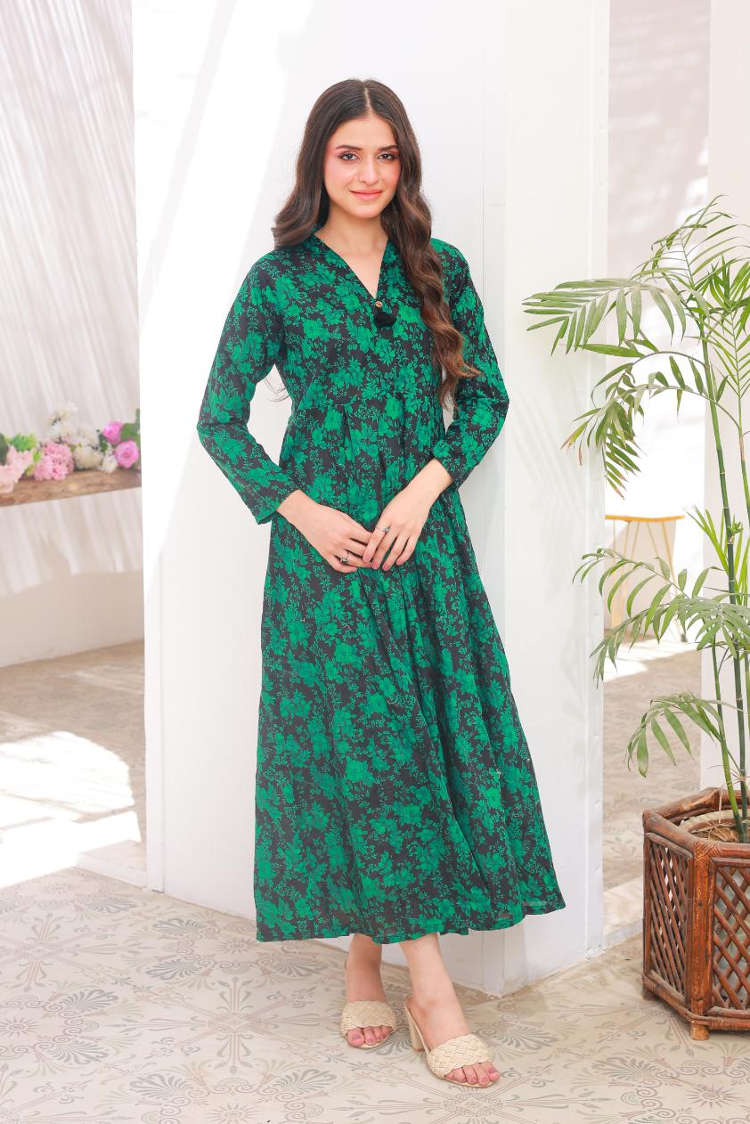 lawn frock 79719 GrBlack