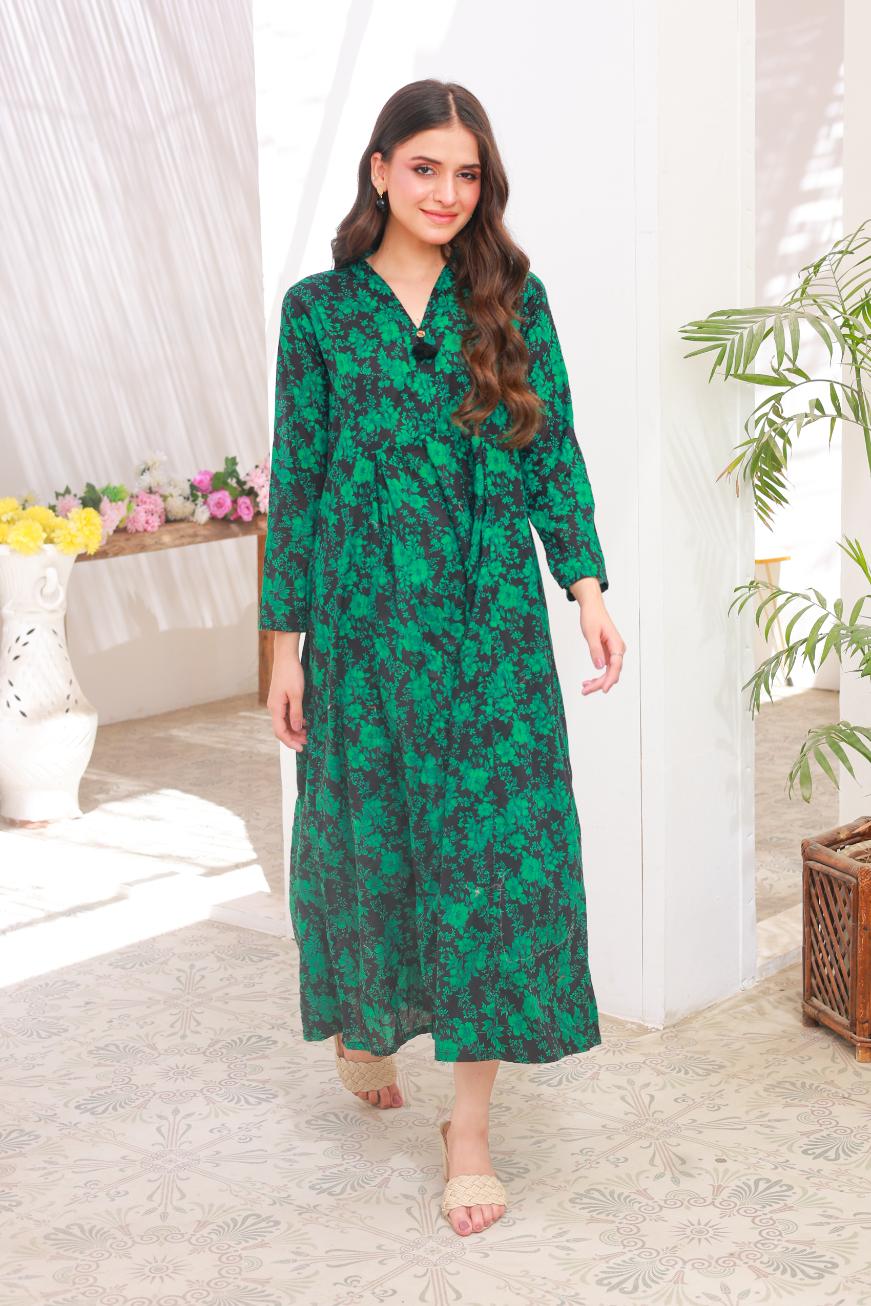 lawn frock 79719 GrBlack