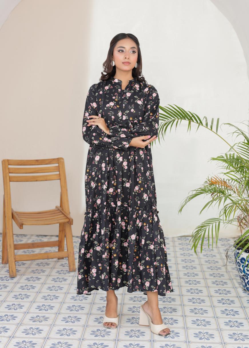 Linen frock 544550 Noir Garden
