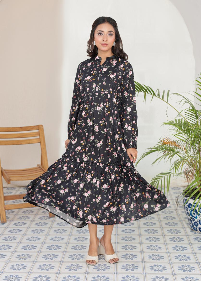 Linen frock 544550 Noir Garden