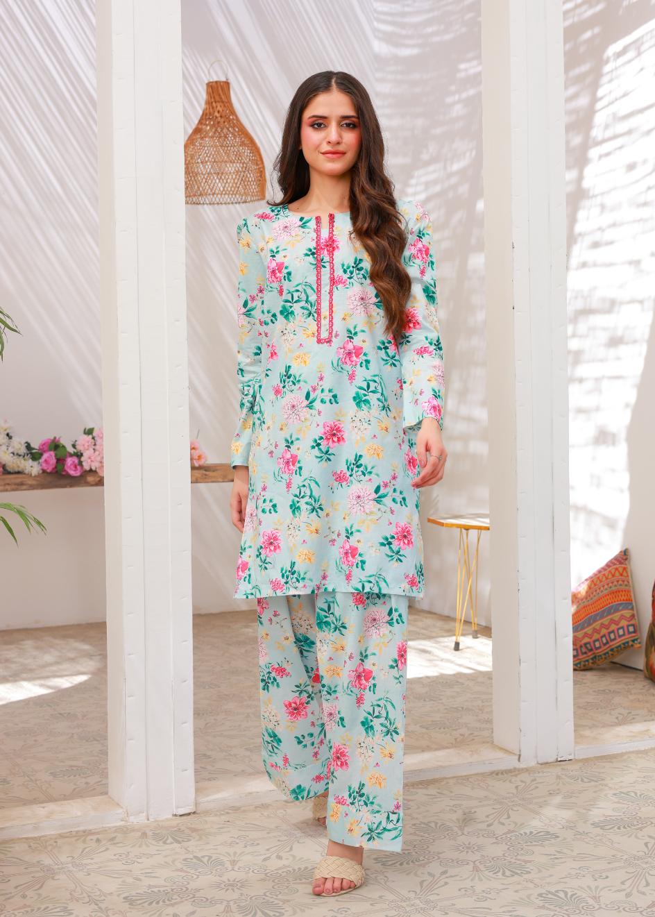 Printed Farsi shalwar set 79723