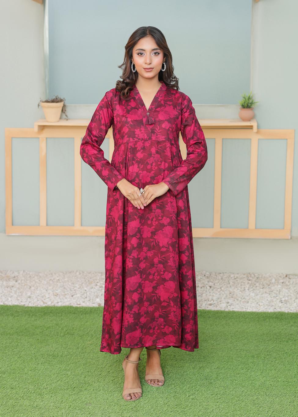 Linen frock 544554 Very Berry
