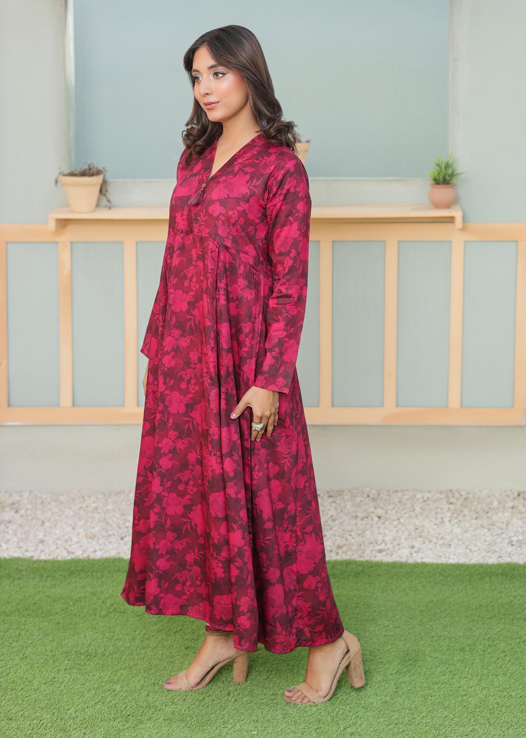 Linen frock 544554 Very Berry