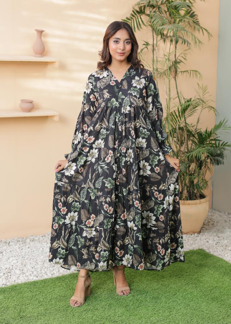 Linen frock 544556 Twilight Bloom