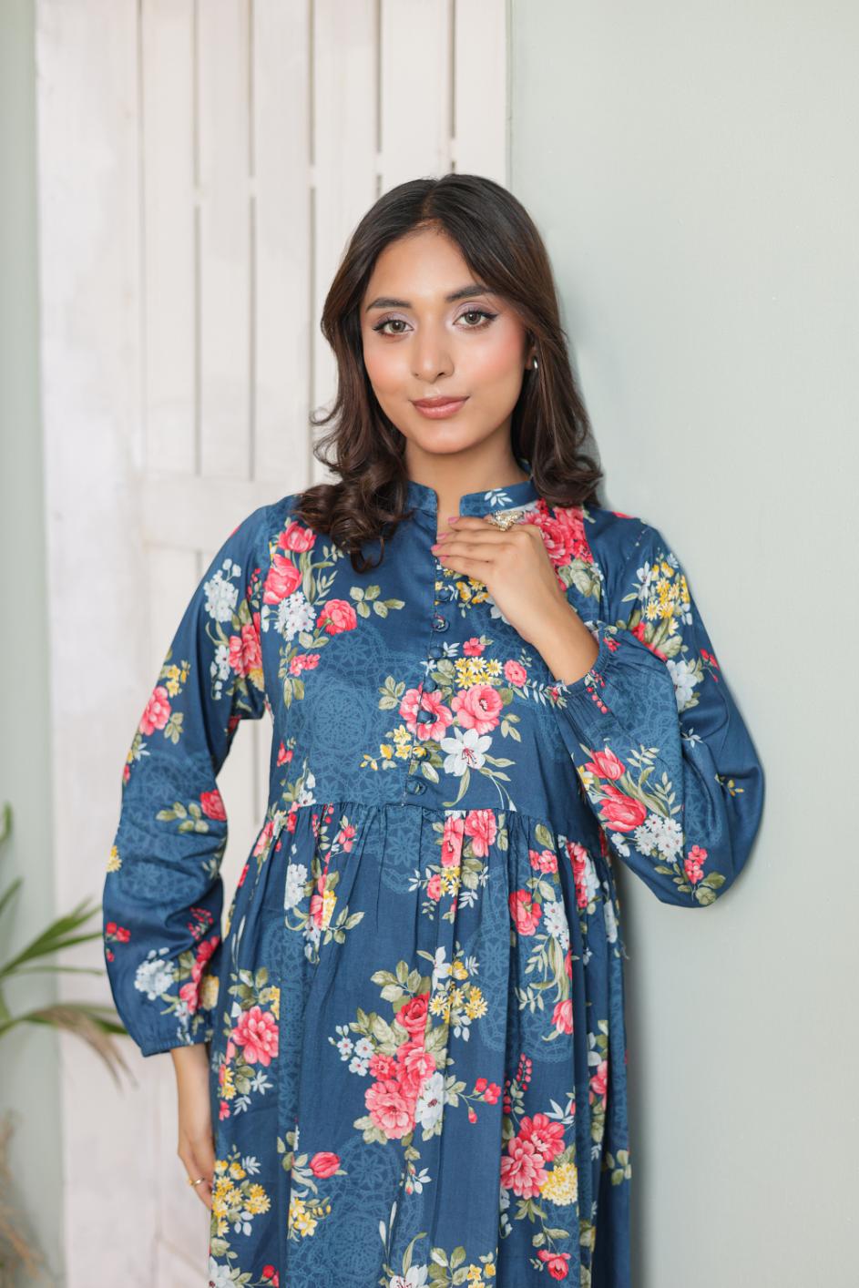 Linen frock 544556 Zinc Aura