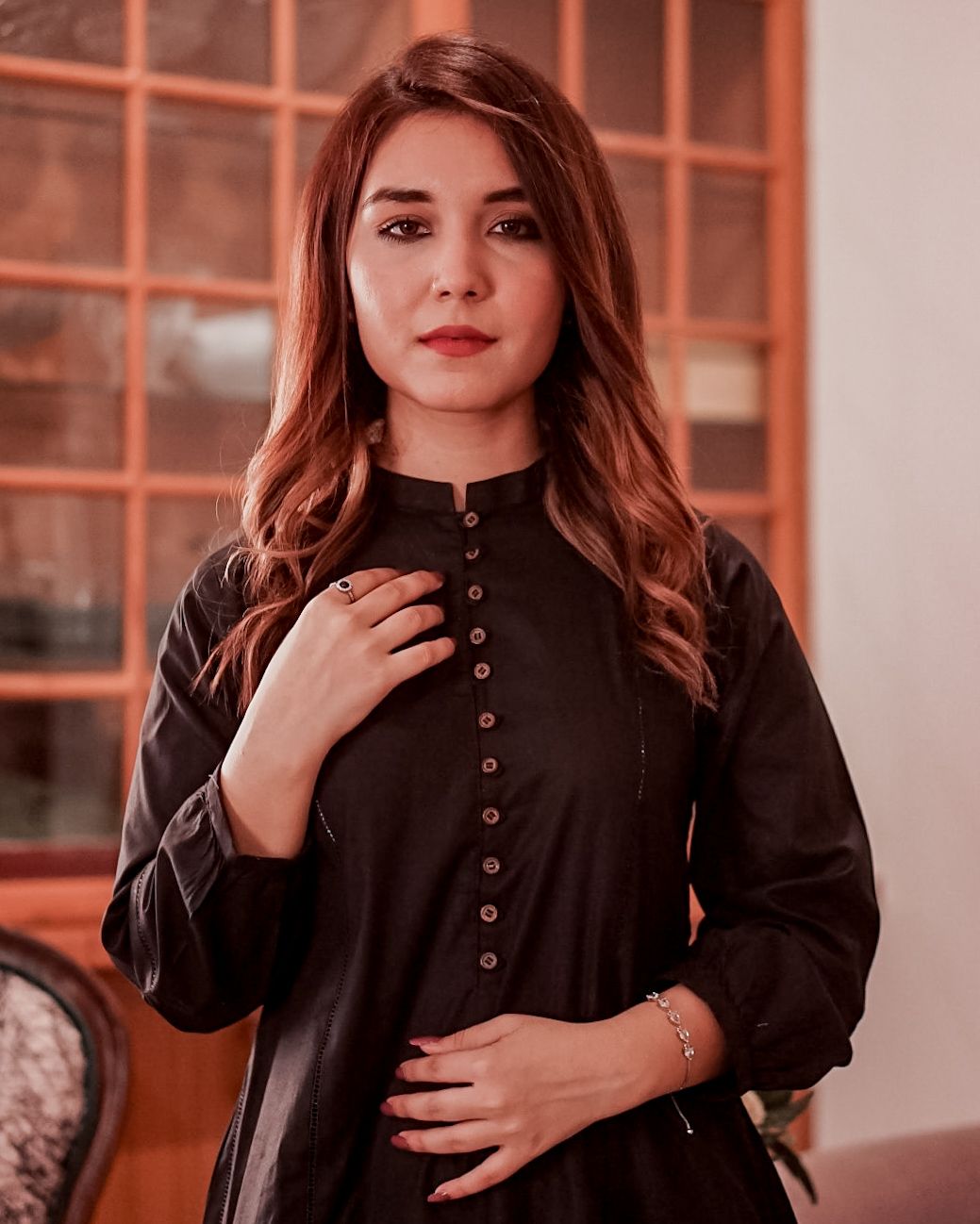 kali frock 2pc 9528 black