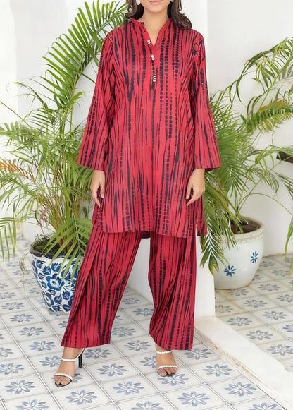 linen co-ordset 81250 Red