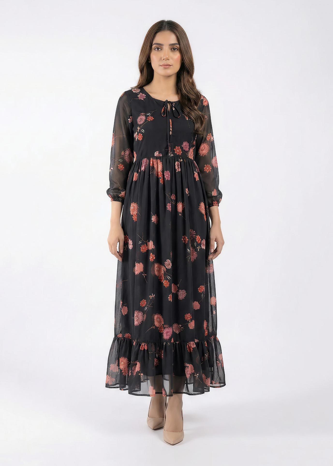 Chiffon maxi noirclassic 789655