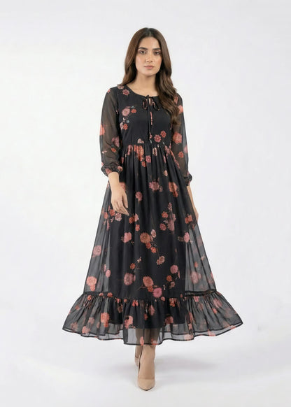 Chiffon maxi noirclassic 789655