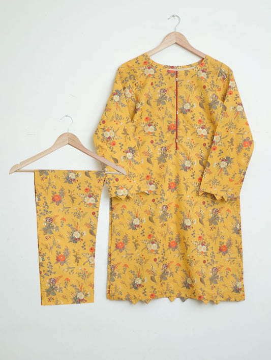 Lawn 2pc set-  yellowflw 78618