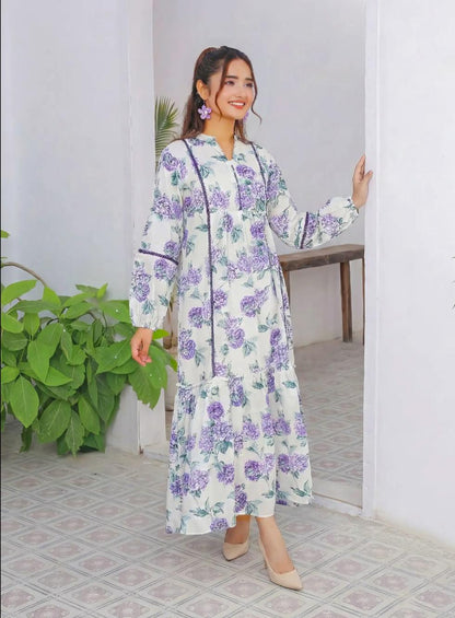 cotton frock 81020 Lilac Breeze