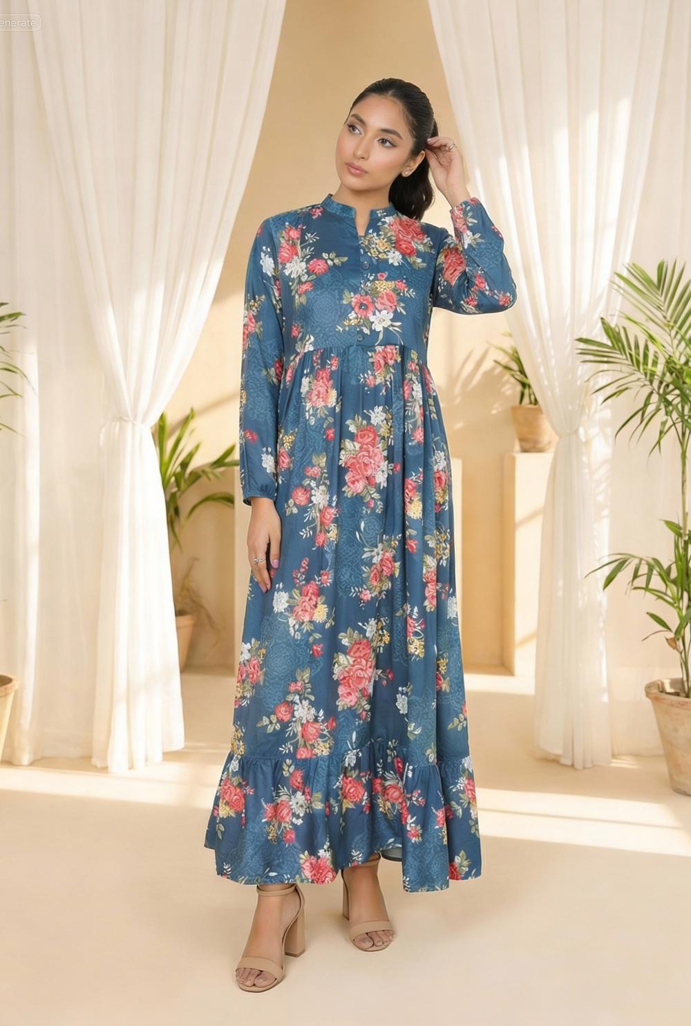 Linen frock 544556 Zinc Aura