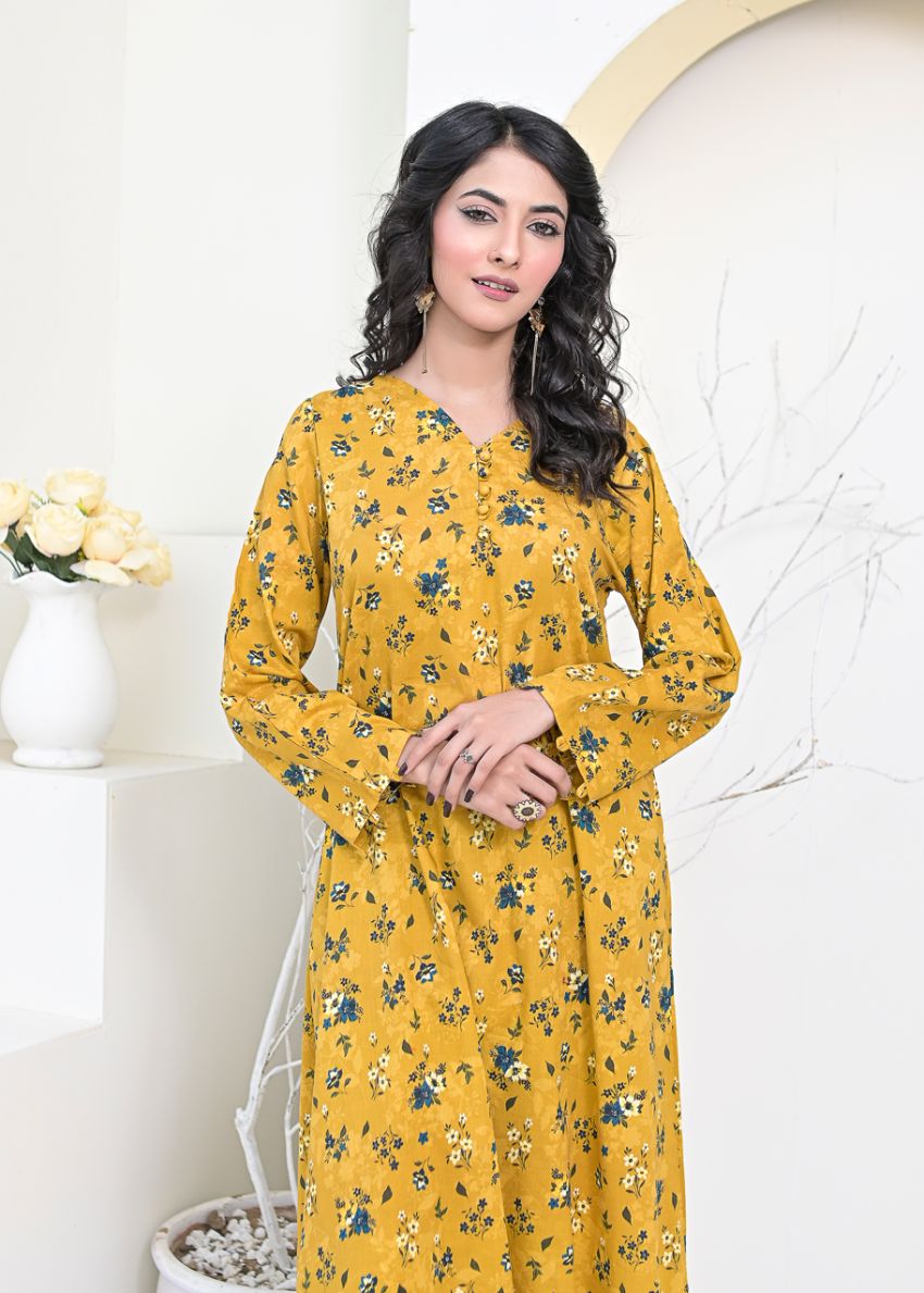 Aline 2pc set-79015 mustardGrn