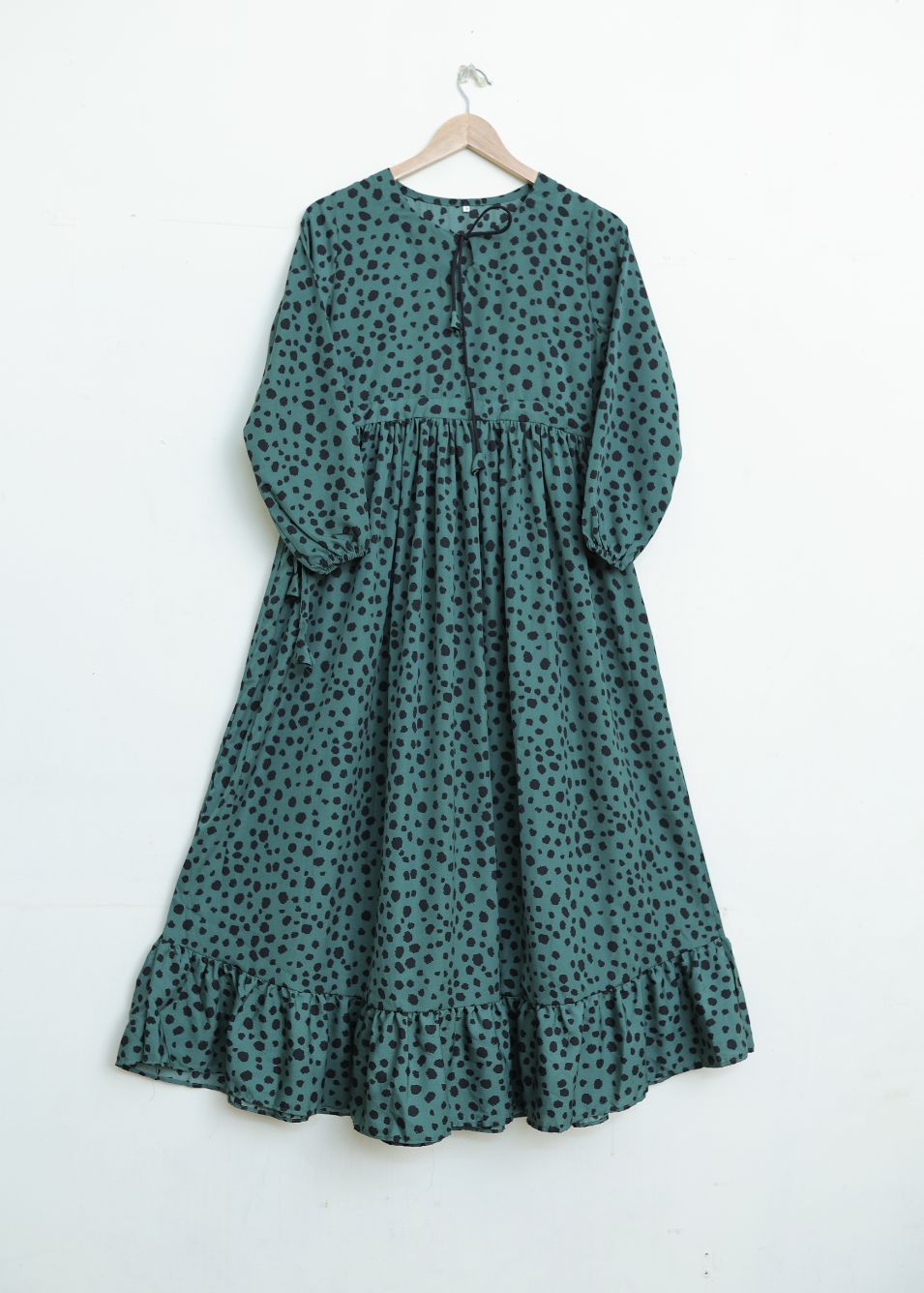 Georgette maxi 10158 green