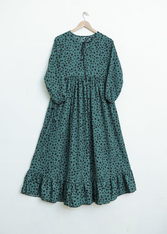 Georgette maxi 10158 green
