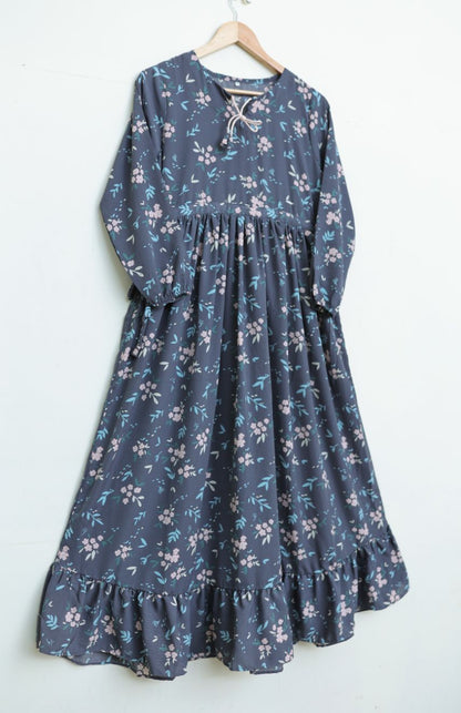 Georgette maxi 10159 greyish